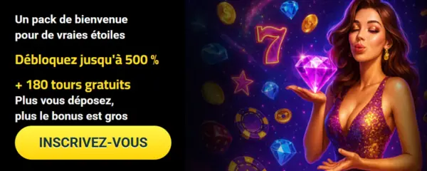 Cazino Stars Pack de Bienvenue