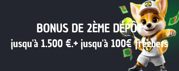 CorgiBet Bonus 2ème Dépôt Sports
