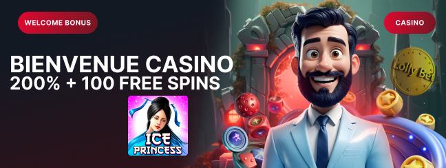 LollyBet Bonus de Bienvenue 200% + 100 Tours Gratuits