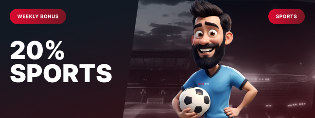 LollyBet Bonus Rechargement Sport 20% Hebdomadaire