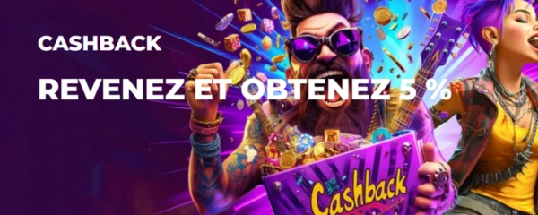 Rockstar Casino Cashback Hebdomadaire