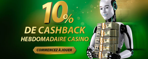 RX Casino Cashback Hebdomadaire